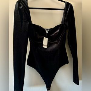 Beautiful velvet NEW with TAG bodysuit